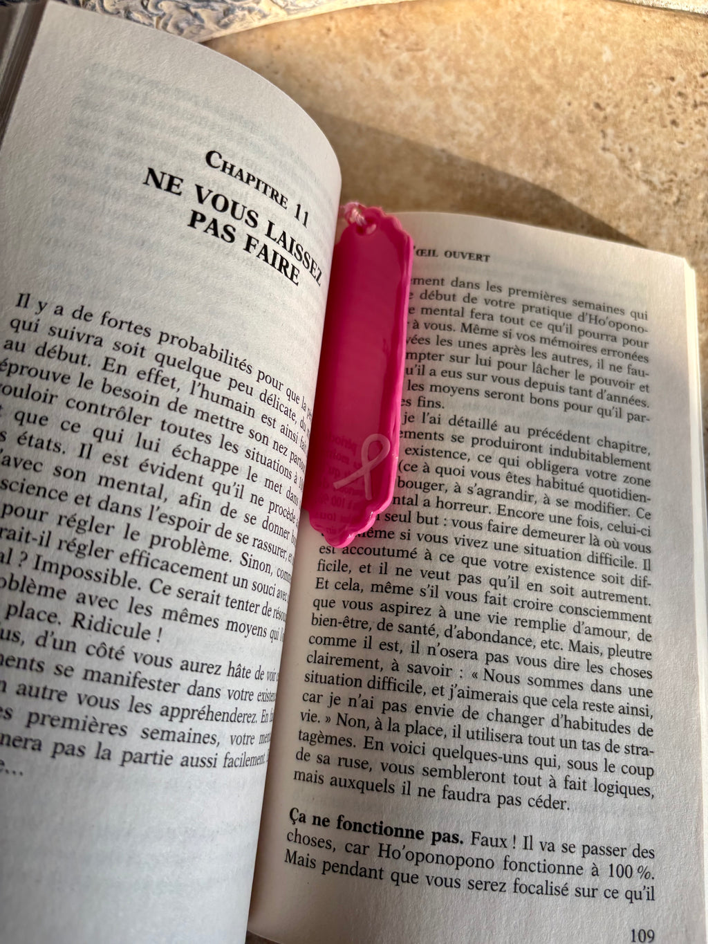 Marque-page octobre rose